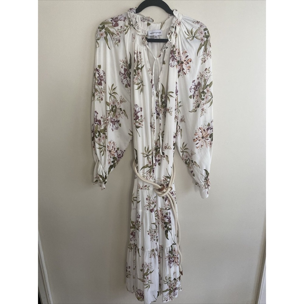 GIBSON + LATIMER MAXI DRESS XXL Rope Belt BOHO‎ ROMANTIC BEACHY WEDDING
